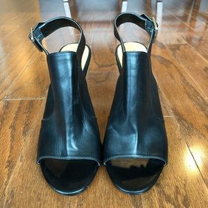 CHARLES by Charles David Slingback Heels - Black